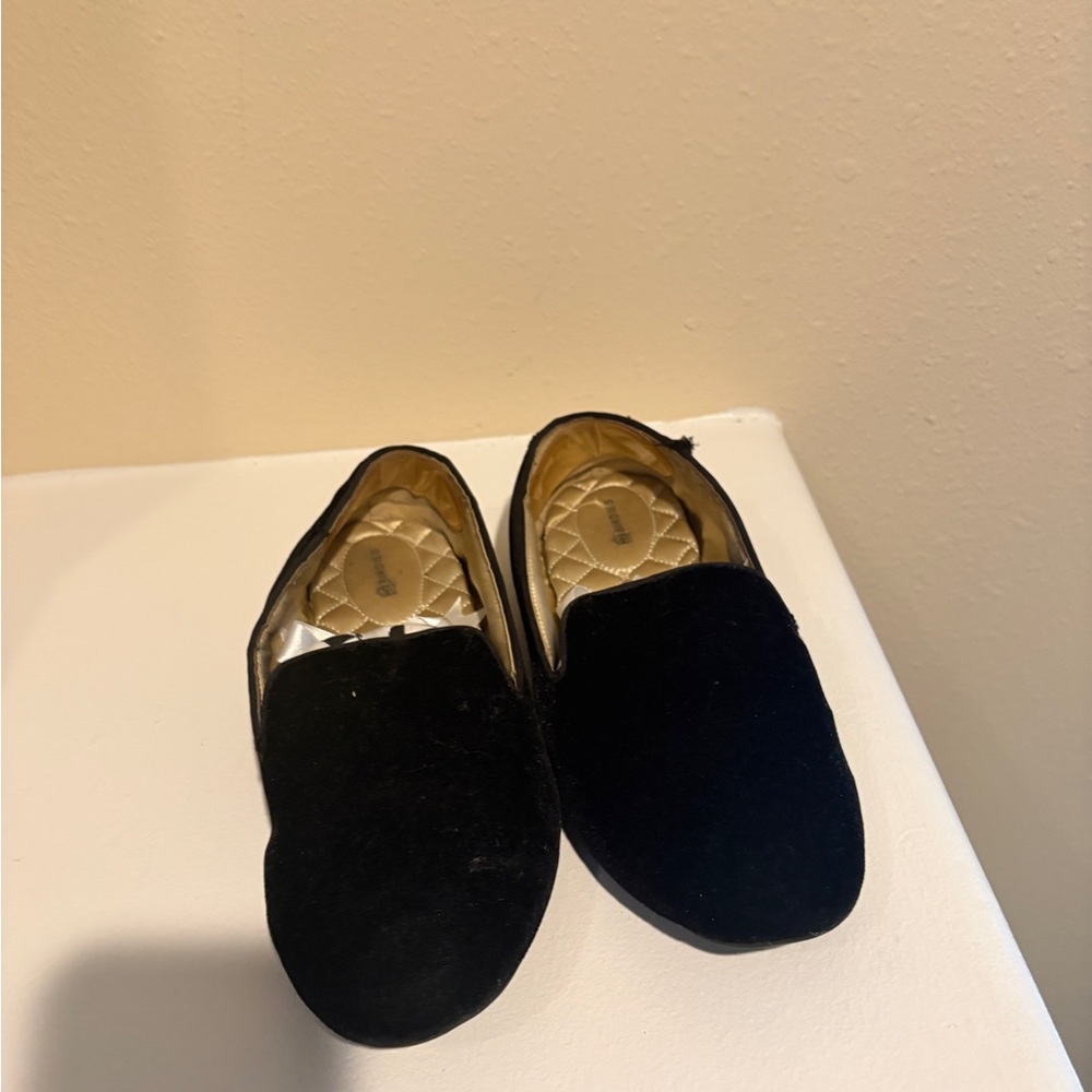 Chic Black Velvet Loafers
